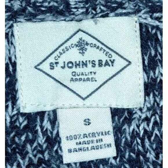 St. John's Bay Women’s Small Black Gray Sweater Pull over - Picture 3 of 5